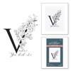 Spellbinders Floral V and Sentiment Press Plate from The Every