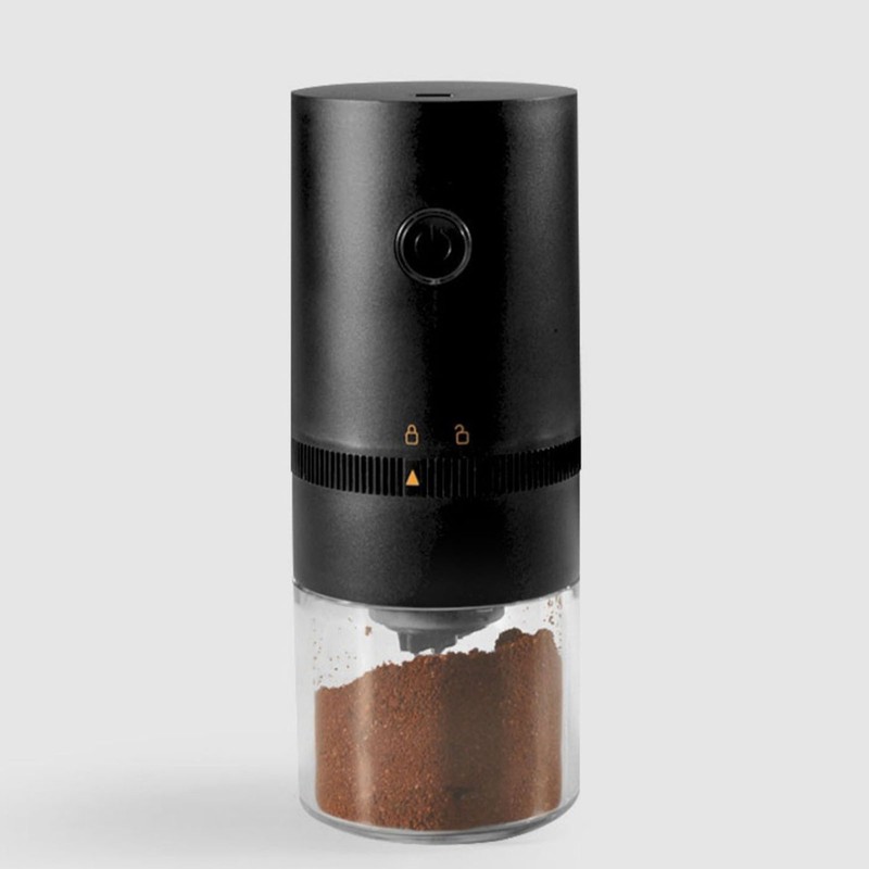 Portable Electric Coffee Grinder USB Rechargeable Adjustable Coarseness Quiet Removable