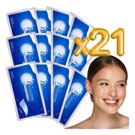 21 Piezas Tiras Bandas Blanqueadoras Tratamiento Dental 5d