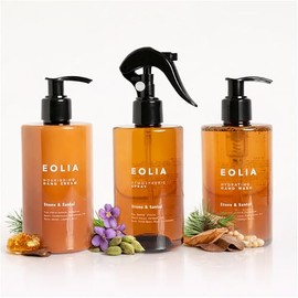 EOLIA Stone  Santal Signature Kit  Set Inspirado en Santal 33 con Room Spray, Hand Wash y Hand Cream, Fragancia Amaderada con Sándalo, Ámbar y...     
