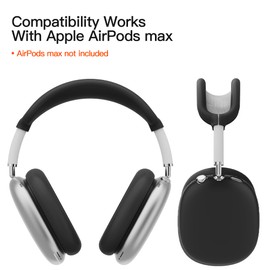 TUCANA Silicon Cases for AirPods Max - Overhead + Earcup + Ear Pad Cover (Black)