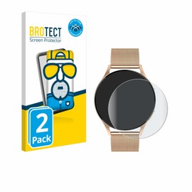 BROTECT Full Cover Protective Film Matt for Levowatch Edgy 1.43 Inch (Pack of 2) - Full Screen Screen Protector Film, 3D Curved, Anti-Reflection