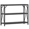 Homeiju Entry Table 40" Width, 3-Tier Entryway Table with Storage,
