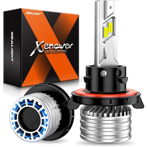 SEALIGHT X4I H13/9008 Bulbs, H13 Fog Light Bulbs, 55,000LM, with