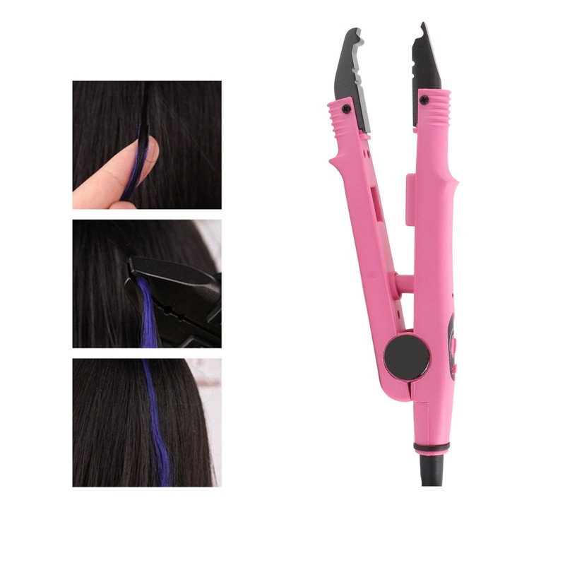 Hair Extension Iron Temperature Change Heated Connector Machine Keratin Tool