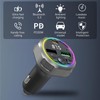 QUMOX Bluetooth 5.3 FM Transmitter Car Charger, PD 30W +
