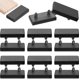 Queekay 16 Pieces Bed Spare Parts Replacement Bed Slats Plate Shape Bed Parts Plastic Bed Frame Caps Slatted Set for King Size Bed, 65 mm / 2.56 Inches