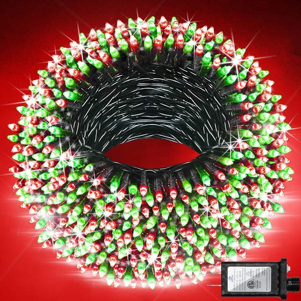 750 LED 240FT Christmas String Lights Outdoor with 12 Lighting