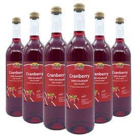 BLEICHHOF® Cranberry Juice, Direct Juice, Vegan (6 x 0.72 L)
