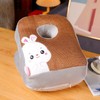 Desk Pillow Cartoon Style Breathable Double Sided Rattan Mat Soft