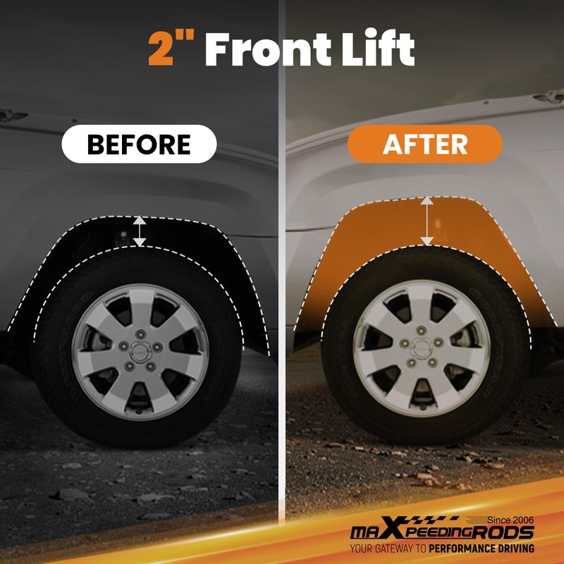 maXpeedingrods 2" Front Leveling Kit for Jeep Liberty KJ KK
