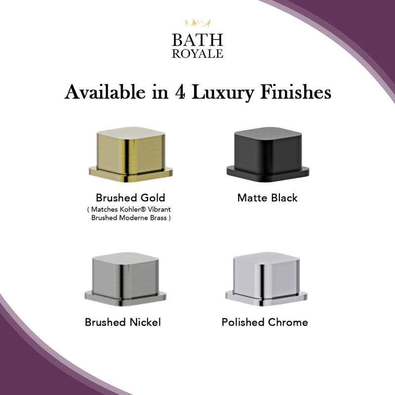 Bath Royale Pop Up Drain with Overflow - Brass Body