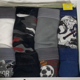 St Eve Boys Briefs Cotton Underwear Size 4 Waist 21" Weight 33-38 Lb Set of 8