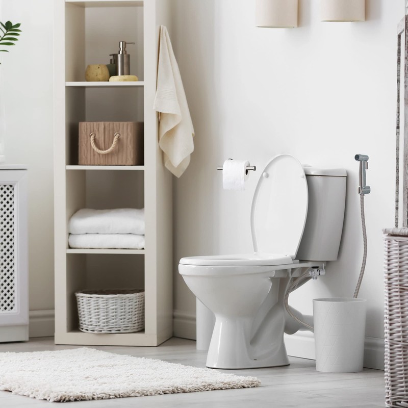 Design House 588913-SS Modern Single-Function Dual-Mount Hand Held Bidet Sprayer