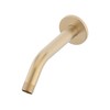 Derengge Shower Arm with Flange,6.5 Inch Brushed Gold Wall Mount
