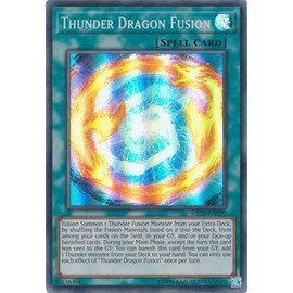 Yu-Gi-Oh! - Thunder Dragon Fusion - MP19-EN199 - Super Rare - 1st Edition - 2019 Gold Sarcophagus Tin Mega Pack