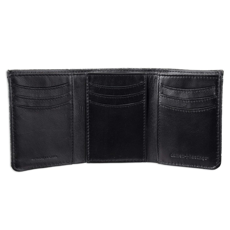 Damen + Hastings Men's RFID Extra Capacity Trifold Wallet, Heather