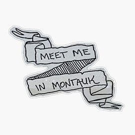 Meet Me In Montauk Bumper Sticker Vinyl Decal 5 inches