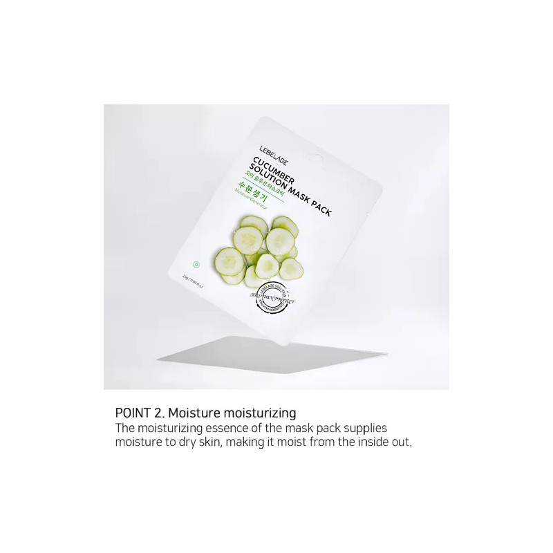 Mascarilla Coreana De Pepino Hidratante Calmante (10pz) Mixta