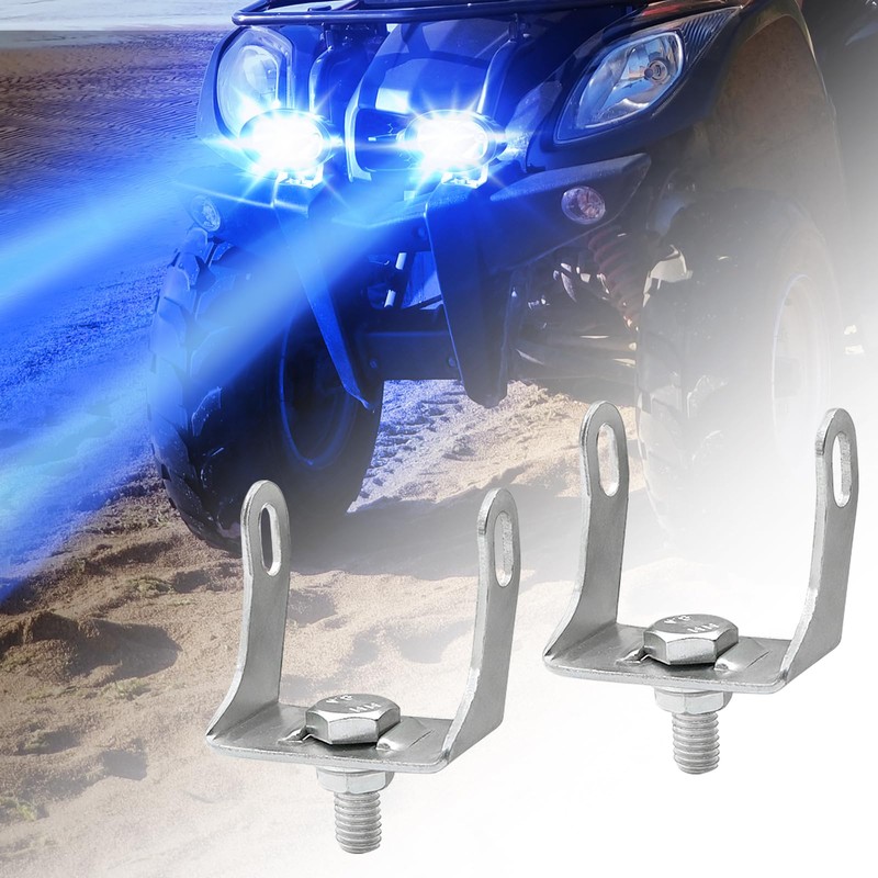 2PCS Motorcycle Spotlight Mounting Brackets Motorcycle Fog Light Brackets for