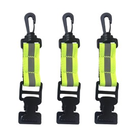 3 Piece Glove Clips, Fire Brigade Glove Clips, Glove Clips with Reflective Nylon Webbing, Multifunctional Glove Clips, Outdoor Sports Work Glove Clips