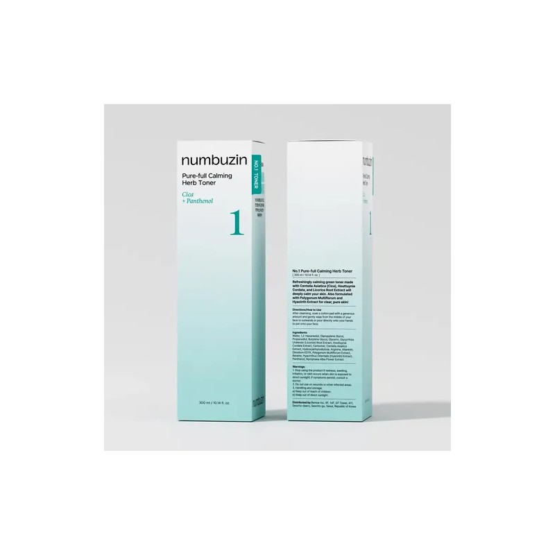 Empaque Dañado Calming Herb Toner Numbuzin 300ml