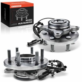 A-Premium 2 x Front Wheel Bearing and Hub Assembly with ABS & 6-Lug Compatible with Ford Expedition 2015-2017 & Lincoln Navigator 2015-2017, RWD Only