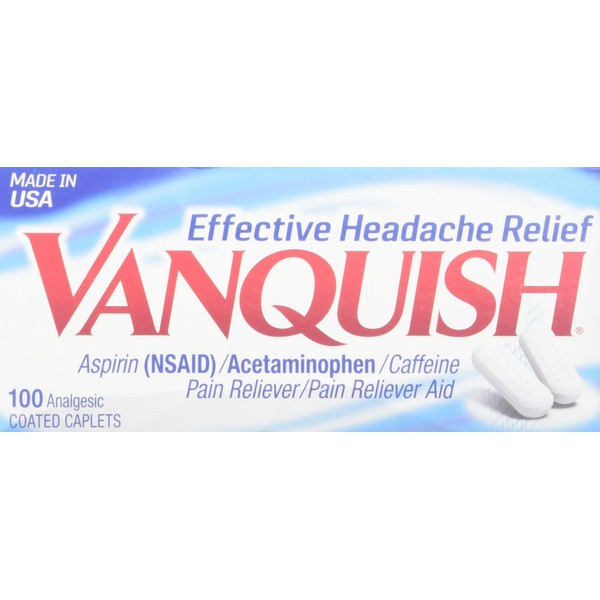 Vanquish Extra Strength Pain Reliever Caplets, 4 Count