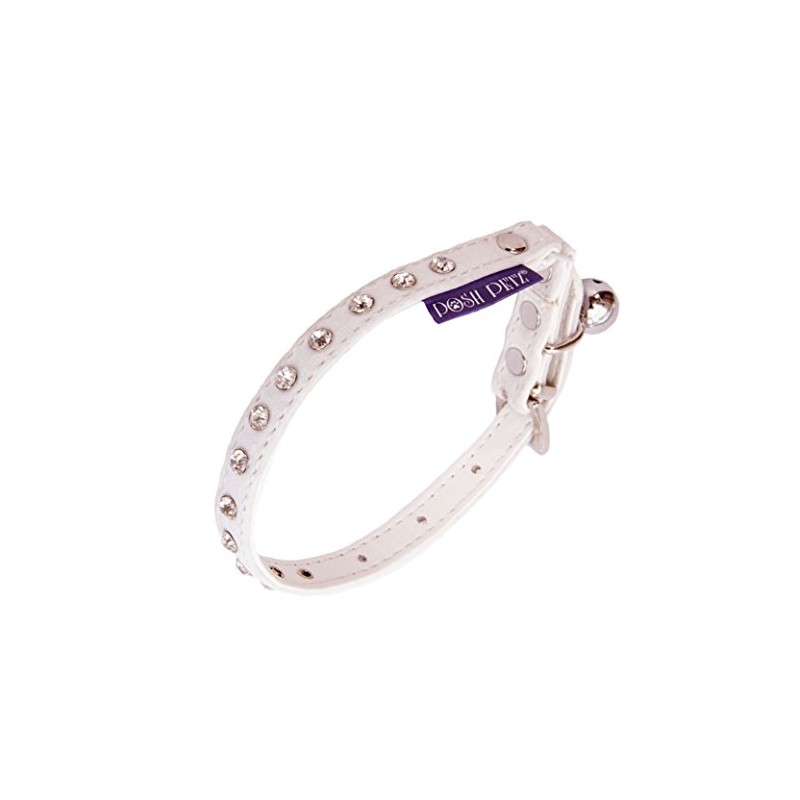Diamante Velvet Adjustable Cat Safety Collar With Bell Made By