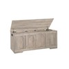 DINZI LVJ Storage Chest, 47.2”Wooden Storage Box with 2 Safety