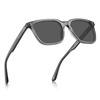 CARFIA Square Polarized Sunglasses for Men UV400 Protection Classic Retro