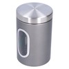 3Pcs Storage Jar Stainless Steel Food Tea Nut Container with