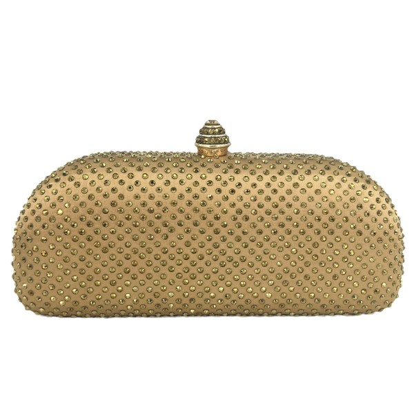 Boutique De FGG Women's Crystal Clutch Evening Bag Bride Handbags