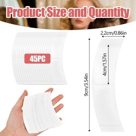 VGECEE Pack of 45 Wig Invisible Double Sided Film Tape for Wigs Hair Extension Tape Extensions Glue Replacement Tapes for Tape-In Hair Extensions Hair Extension Tape Hair Toupee