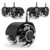 5-Pack 2-Inch Office Chair Caster Wheels, M10/M11 x 22 mm