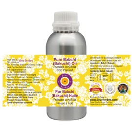 Deve Herbes Pure Babchi Oil (Psoralea corylifolia) Cold Pressed 1250ml (42 oz)