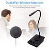 CallToU Window Speaker Intercom System,Dual Way Anti-Interference Intercommunication Microphone Talk