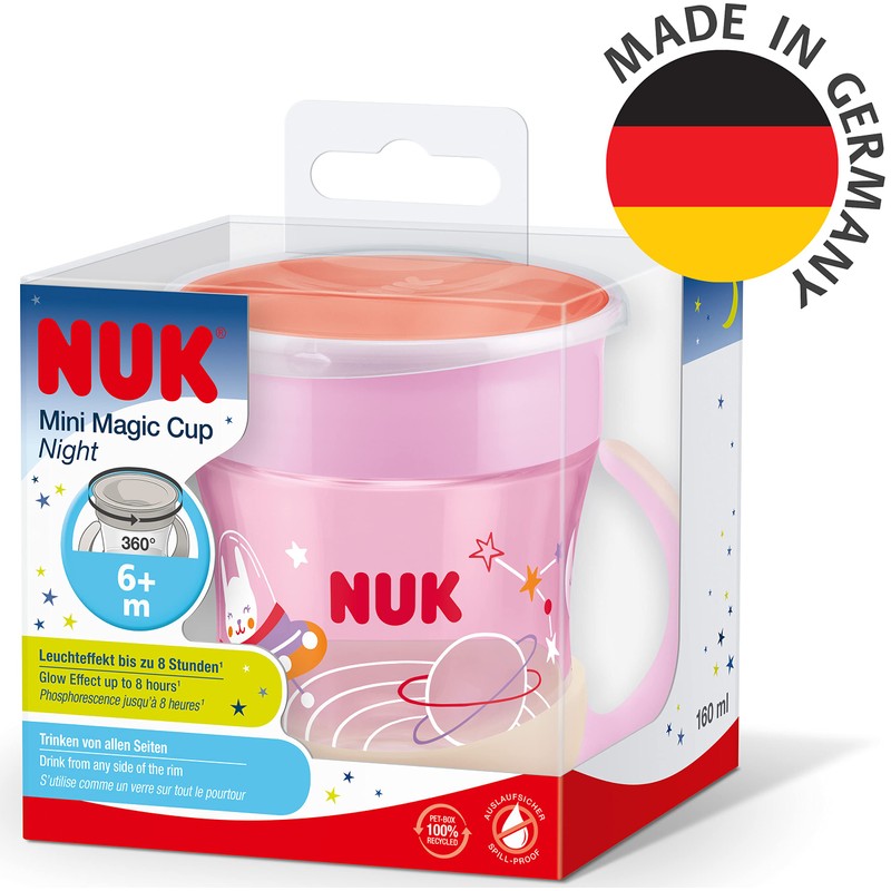 NUK 10255666 Mini Magic Cup with Luminous Effect 6+ Months
