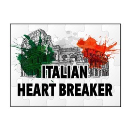 Makoroni - Italian Heart Breaker Italy Italian - Jigsaw Puzzle 30 pcs, DesI42