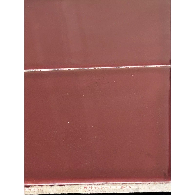 Huntington Tile Burgundy or Maroon 4 1/4” Vintage Field Tile