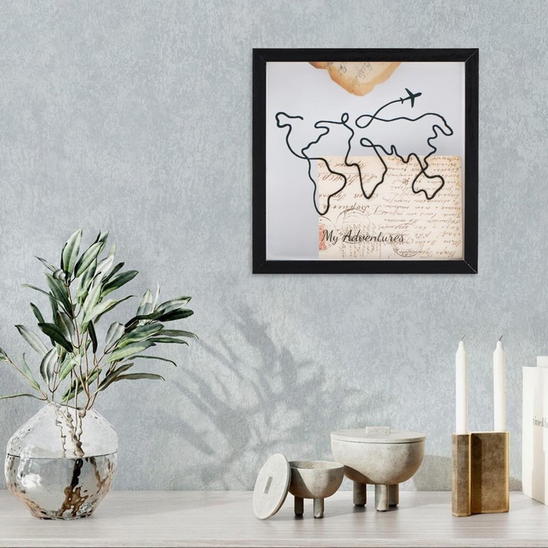 PARTY BESTBUY Shadow Box Frame,Travel Memory Box for Filling DIY
