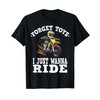 Forget toys i just wanna ride, Kids Dirt Bike T-Shirt