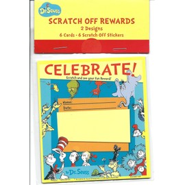 Dr. Seuss Foil Library Stickers, Scratch Off Rewards and Little Notebook