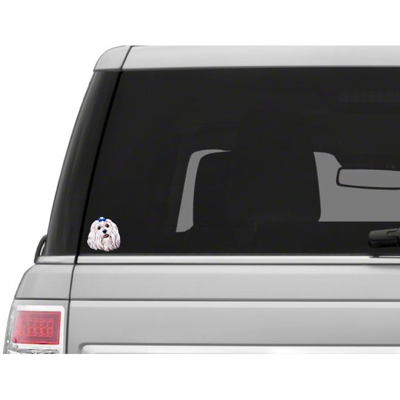 Maltese Sticker Vinyl Decal for Auto Cars Trucks Windshield or