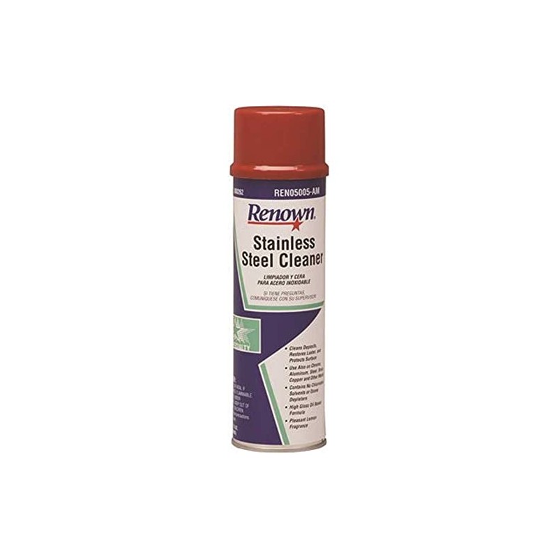 Renown REN05006-AM Stainless Steel Cleaner Oil Based Aerosol, 15 Ounce