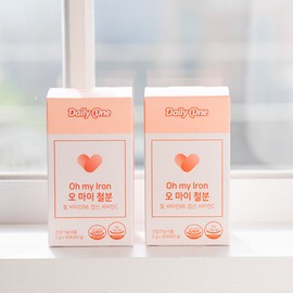 Daily One Oh My Iron 2g x 30 packets (1 bottle) / 데일리원 오 마이 철분 2g X 30포 1통
