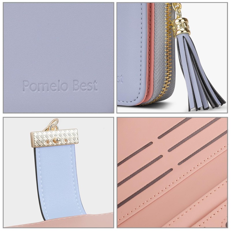 Pomelo Best Womens Wallet RFID Blocking Large Capacity Long Purse