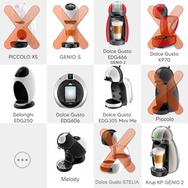Convertidor Sesama para máquina Dolce Gusto para preparar Nespre**so Coffee Pod, adaptador compatible con: Dolce EDG606; EDG466 Genio2; EDG305 Mini Me EDG455TEX1 Melody