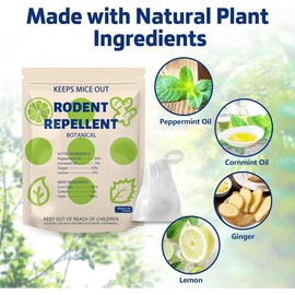 Mouse Repellent Balls, Peppermint Oil Rodent Repellent, Indoor Rodent Deterrent, 10 Balls, Yellow Pack