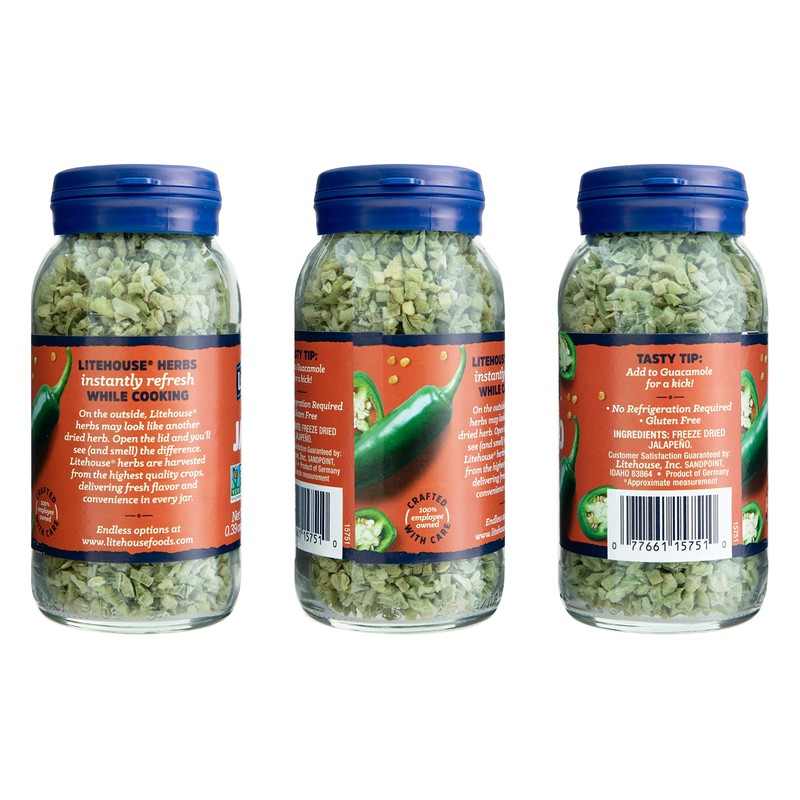 Litehouse Freeze-Dried Fiery Salad Bundle, (Salad Dressing Blend, Jalapeno), 2-Pack